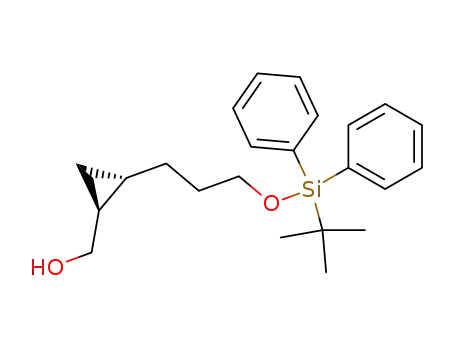 Molecular Structure of 392336-20-8 (Cyclopropanemethanol,
2-[3-[[(1,1-dimethylethyl)diphenylsilyl]oxy]propyl]-, (1S,2S)-)