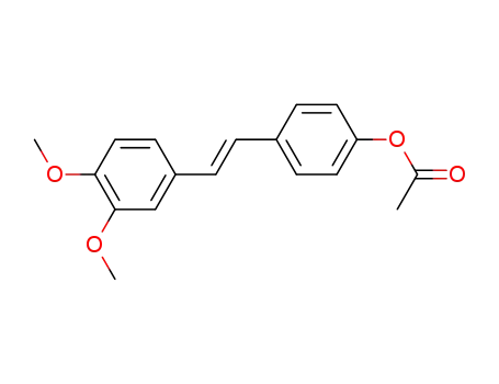 (E)-1-(4'-acetoxyphenyl)-2-(3,4-dimethoxyphenyl)ethene