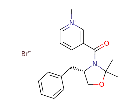 (S)-3-(4-benzyl-2,2-dimethyl-oxazolidine-3-carbonyl)-1-methyl-pyridinium bromide