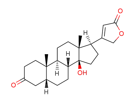 Molecular Structure of 1102-88-1 ((5beta)-14-hydroxy-3-oxocard-20(22)-enolide)
