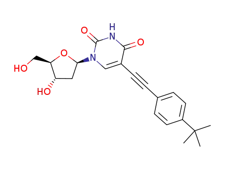 5-[2-(4-tert-butylphenyl)ethynyl]-1-[(2R,4S,5R)-4-hydroxy-5-(hydroxymethyl)oxolan-2-yl]pyrimidine-2,4-dione