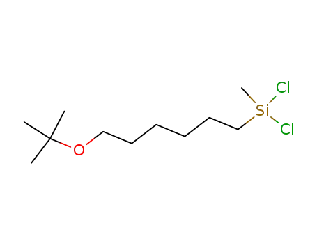 Molecular Structure of 670222-30-7 (Silane, dichloro[6-(1,1-dimethylethoxy)hexyl]methyl-)