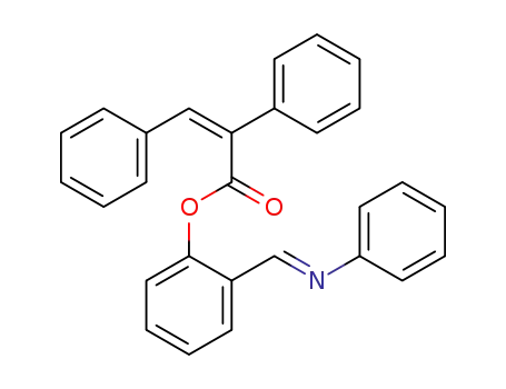 (Z)-2,3-Diphenyl-acrylic acid 2-[(E)-phenyliminomethyl]-phenyl ester