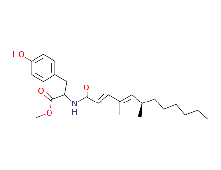 methyl 2-[(2E,4E)-4,6-dimethyldodeca-2,4-dienamido]-3-(4-hydroxyphenyl)-propanoate
