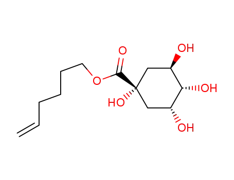 (3R,5R)-1,3,4,5-Tetrahydroxy-cyclohexanecarboxylic acid hex-5-enyl ester