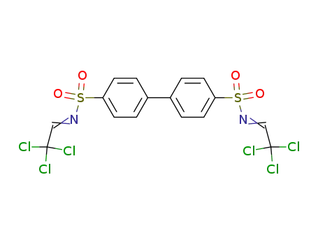 N,N'-bis(2,2,2-trichloroethylidene)-p,p'-biphenyldisulfonamide