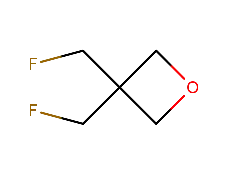 Molecular Structure of 338-61-4 (3,3-Bis(fluoromethyl)oxetane)