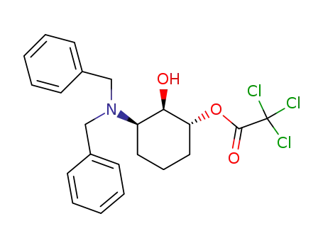 (1RS,2RS,3RS)-1-trichloroacetoxy-2-hydroxy-3-(N,N-dibenzylamino)cyclohexane