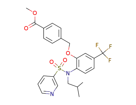 methyl 4-{[2-[isobutyl(pyridin-3-ylsulfonyl)amino]-5-(trifluoromethyl)phenoxy]methyl}benzoate