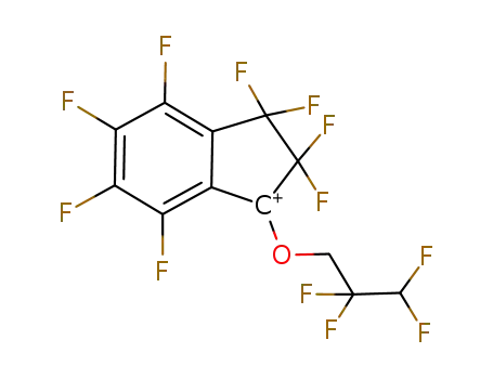 1-(2,2,3,3-tetrafluoropropoxy)-perfluoroindan-1-yl cation