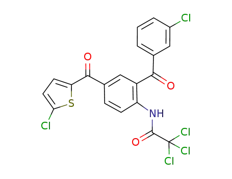 2,2,2-trichloro-N-[2-(3-chlorobenzoyl)-4-[(5-chloro-2-thienyl)carbonyl]phenyl]acetamide