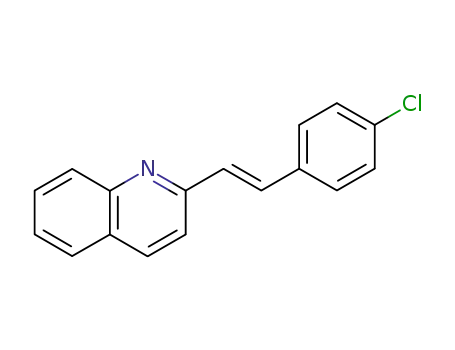 Molecular Structure of 38101-91-6 ((E)-2-(4-Chlorostyryl)quinoline)