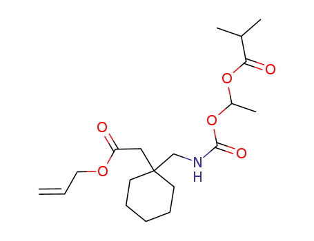 1-{[(α-isobutanoyloxyethoxy)carbonyl]aminomethyl}-1-cyclohexane acetic acid allyl ester