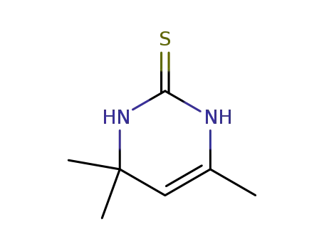 Molecular Structure of 5392-23-4 (4,4,6-Trimethyl-3,4-dihydropyrimidine-2(1H)-thione)