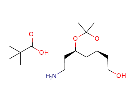 (4R-cis)-6-(2-aminoethyl)-4-(2-hydroxyethyl)-2,2-dimethyl-1,3-dioxane pivalate salt