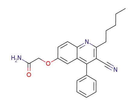 2-((3-cyano-2-pentyl-4-phenylquinolin-6-yl)oxy)acetamide