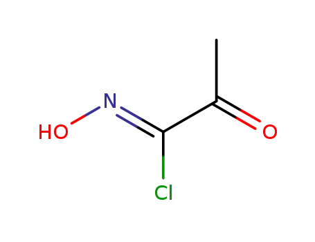 Molecular Structure of 17019-27-1 (Pyruvohydroximoyl chloride, (Z)- (8CI))