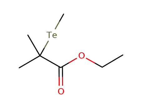 Molecular Structure of 474094-06-9 (Propanoic acid, 2-methyl-2-(methyltelluro)-, ethyl ester)