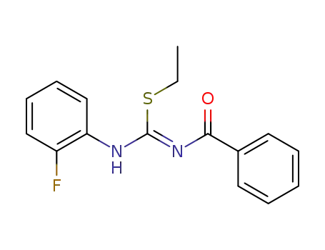 N-(o-fluorophenyl)-N'-benzoyl-S-ethylisothiourea