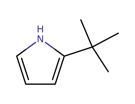 Molecular Structure of 5398-58-3 (1H-Pyrrole,2-(1,1-dimethylethyl)-)