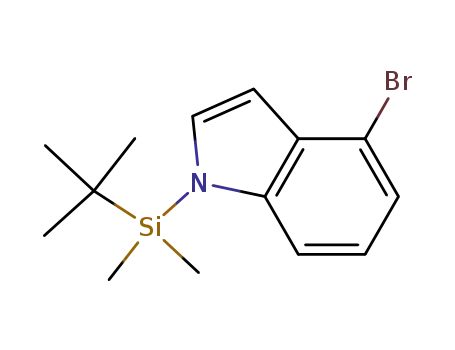 Molecular Structure of 193694-04-1 (4-BROMO-1-(TERT-BUTYLDIMETHYLSILYL)INDOLE)