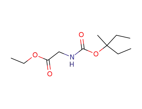 Molecular Structure of 500894-99-5 (Glycine, N-[(1-ethyl-1-methylpropoxy)carbonyl]-, ethyl ester)