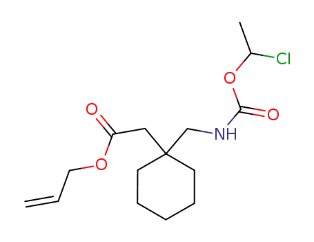 allyl 1-{[(α-chloroethoxy)carbonyl]aminomethyl}-1-cyclohexane acetate