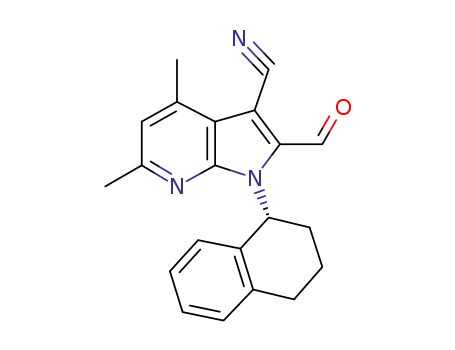 2-formyl-4,6-dimethyl-1-[(1R)-1,2,3,4-tetrahydronaphthalen-1-yl]-1H-pyrrolo[2,3-b]pyridine-3-carbonitrile