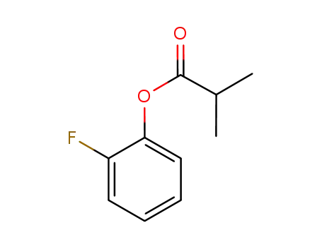 Molecular Structure of 879339-58-9 (Propanoic acid, 2-methyl-, 2-fluorophenyl ester)