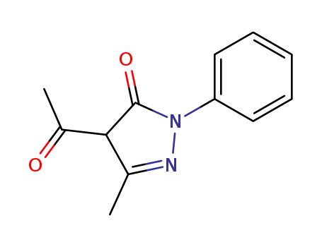 3H-Pyrazol-3-one, 4-acetyl-2,4-dihydro-5-methyl-2-phenyl-