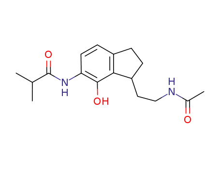 N-(3-(2-(acetylamino)ethyl)-4-hydroxy-2,3-dihydro-1H-inden-5-yl)-2-methylpropanamide
