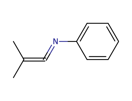 Molecular Structure of 14016-34-3 (Benzenamine, N-(2-methyl-1-propenylidene)-)