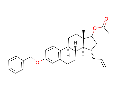 acetic acid 15-allyl-3-benzyloxy-13-methyl-7,8,9,11,12,13,14,15,16,17-decahydro-6H-cyclopenta[a]phenanthren-17-yl ester