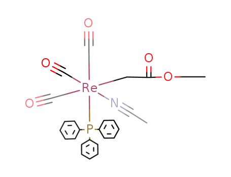 fac-(MeCN)(OC)3(Ph3)ReCH2COOEt