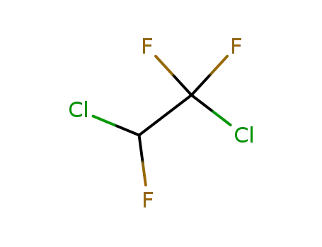 Molecular Structure of 354-23-4 (1,2-DICHLOROTRIFLUOROETHANE)