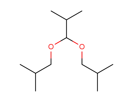 Molecular Structure of 13262-24-3 (Propane, 2-methyl-1,1-bis(2-methylpropoxy)-)