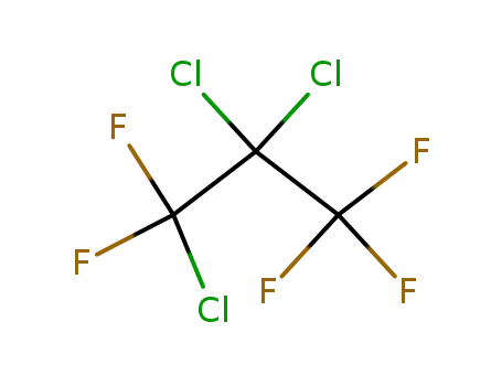 Molecular Structure of 1599-41-3 (1,2,2-TRICHLOROPENTAFLUOROPROPANE)