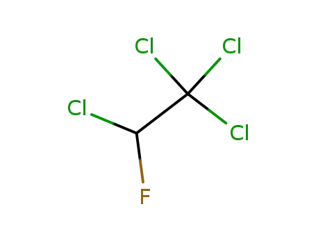 Molecular Structure of 354-11-0 (1,1,1,2-tetrachloro-2-fluoroethane)