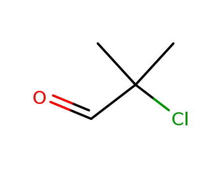 Molecular Structure of 917-93-1 (2-chloro-2-methylpropionaldehyde)