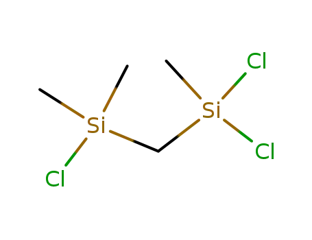 Molecular Structure of 4519-04-4 (Silane, chloro[(dichloromethylsilyl)methyl]dimethyl-)