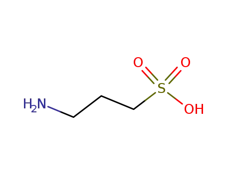 Molecular Structure of 3687-18-1 (3-Amino-1-propanesulfonic acid)