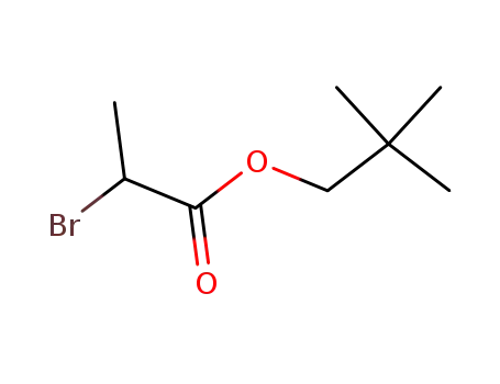 Molecular Structure of 5441-01-0 (2,2-dimethylpropyl 2-bromopropanoate)