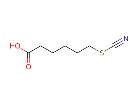 Molecular Structure of 91468-11-0 (Hexanoic acid, 6-thiocyanato-)