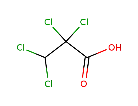 Molecular Structure of 39881-29-3 (Propanoic acid, 2,2,3,3-tetrachloro-)