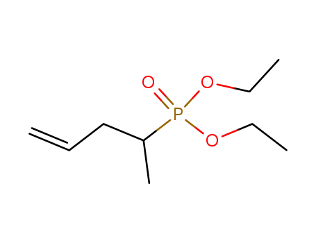 Molecular Structure of 71071-59-5 (Phosphonic acid, (1-methyl-3-butenyl)-, diethyl ester)