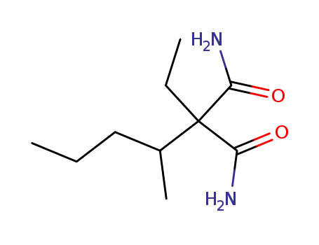 Molecular Structure of 74581-91-2 (Propanediamide, 2-ethyl-2-(1-methylbutyl)-)