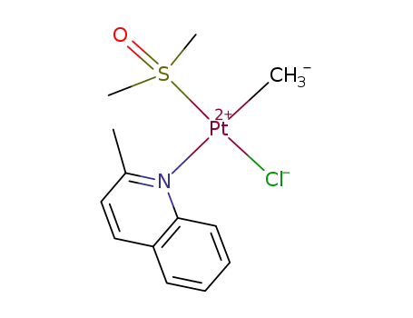 trans(C,N)-chloromethyl(dimethyl sulfoxide)(2-methylquinoline)platinum(II)