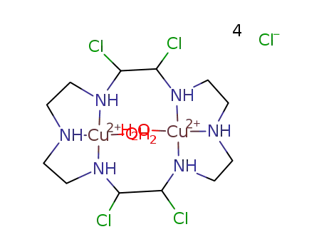 Cu2(C12H26N6Cl4)(H2O)2(4+)*4Cl(1-)=[Cu2(C12H26N6Cl4)(H2O)2]Cl4