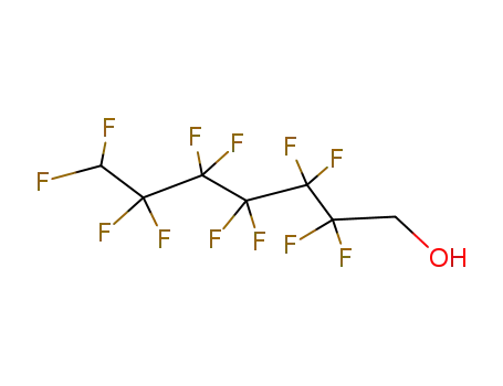 Molecular Structure of 335-99-9 (1H,1H,7H-DODECAFLUORO-1-HEPTANOL)