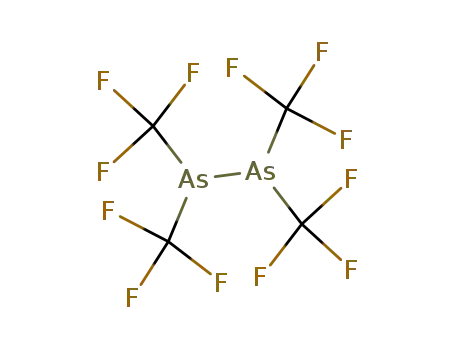 Molecular Structure of 360-56-5 (bis(trifluoromethyl)arsanyl-bis(trifluoromethyl)arsane)